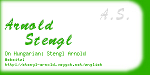 arnold stengl business card